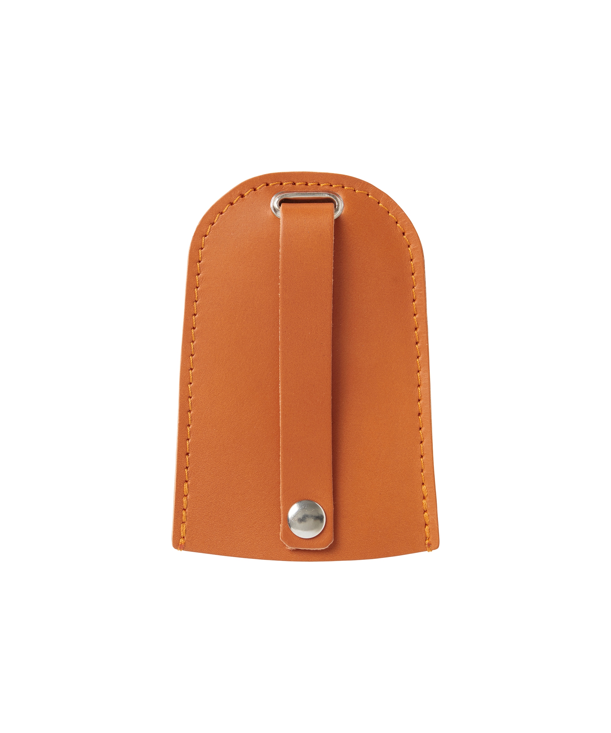 Leather key case Orange